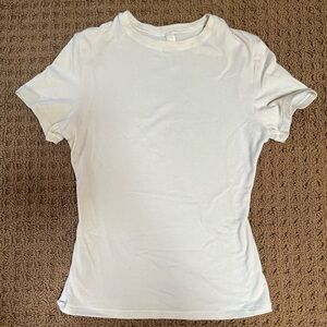 Skims Cotton Jersey T Shirt in Bone - S